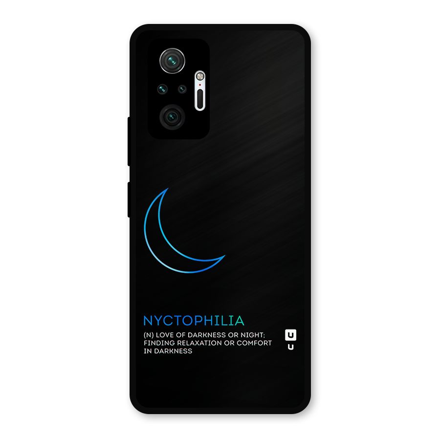 Nyctophilia Love of Darkness Metal Back Case for Redmi Note 10 Pro