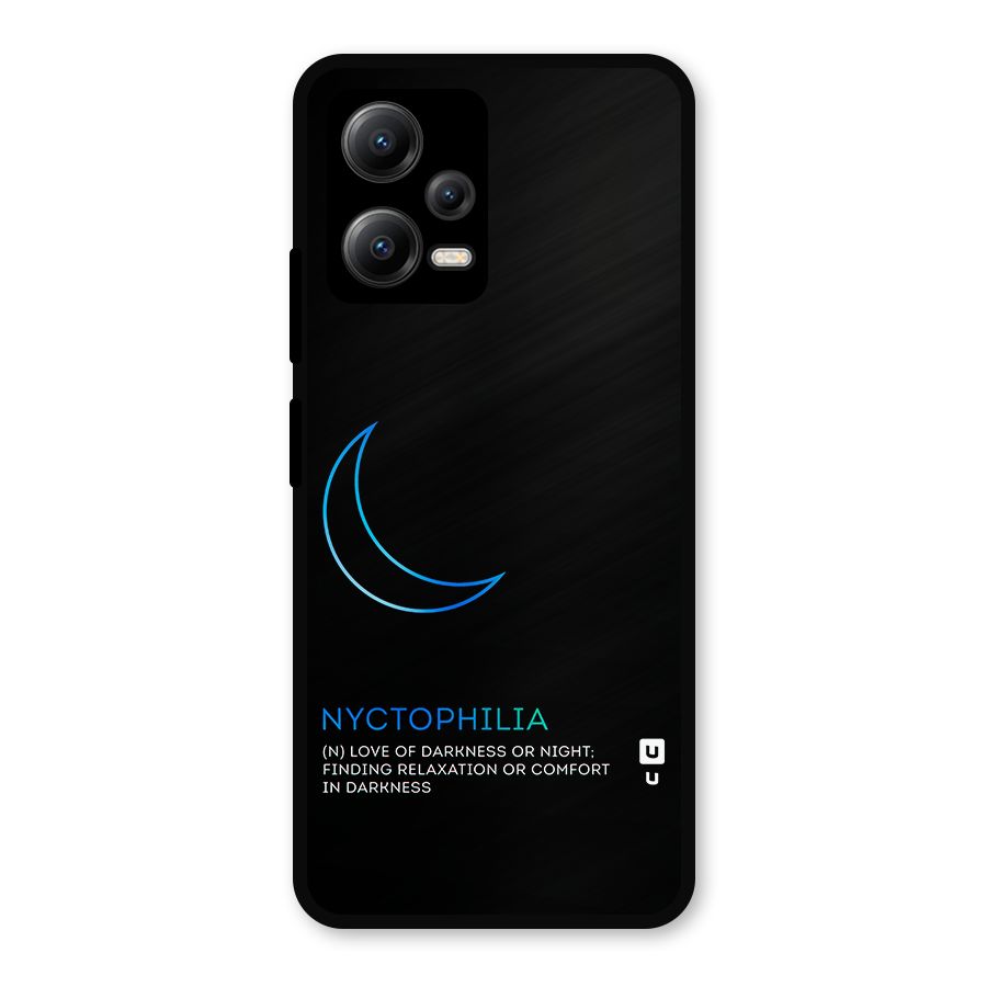 Nyctophilia Love of Darkness Metal Back Case for Redmi Note 12 5G