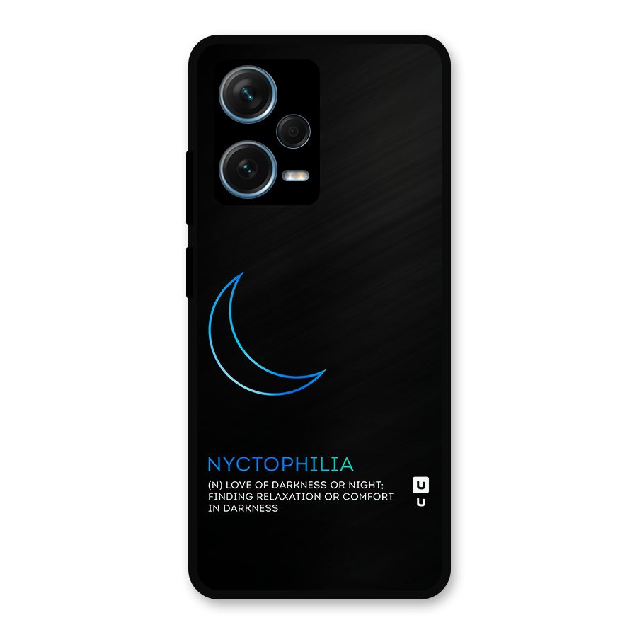 Nyctophilia Love of Darkness Metal Back Case for Redmi Note 12 Pro Plus 5G