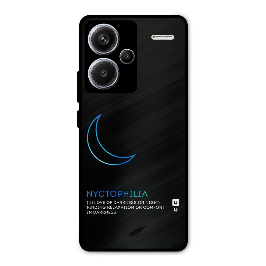 Nyctophilia Love of Darkness Metal Back Case for Redmi Note 13 Pro Plus