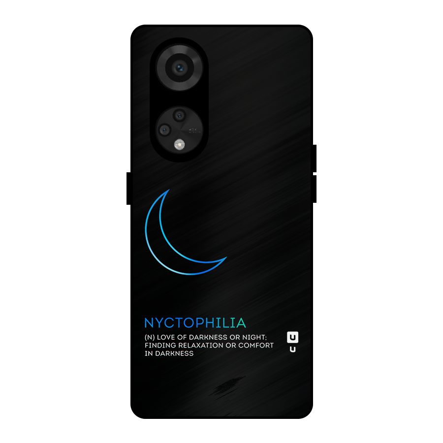 Nyctophilia Love of Darkness Metal Back Case for Reno8 T 5G