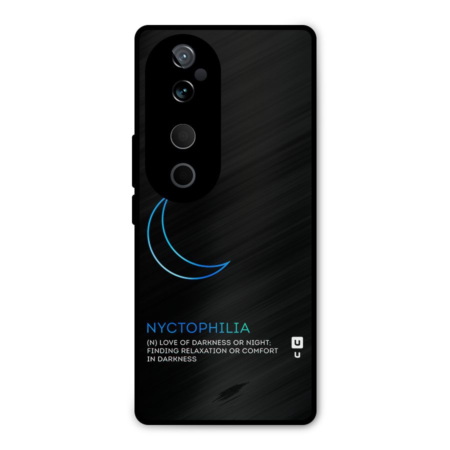 Nyctophilia Love of Darkness Metal Back Case for Vivo T3 Ultra