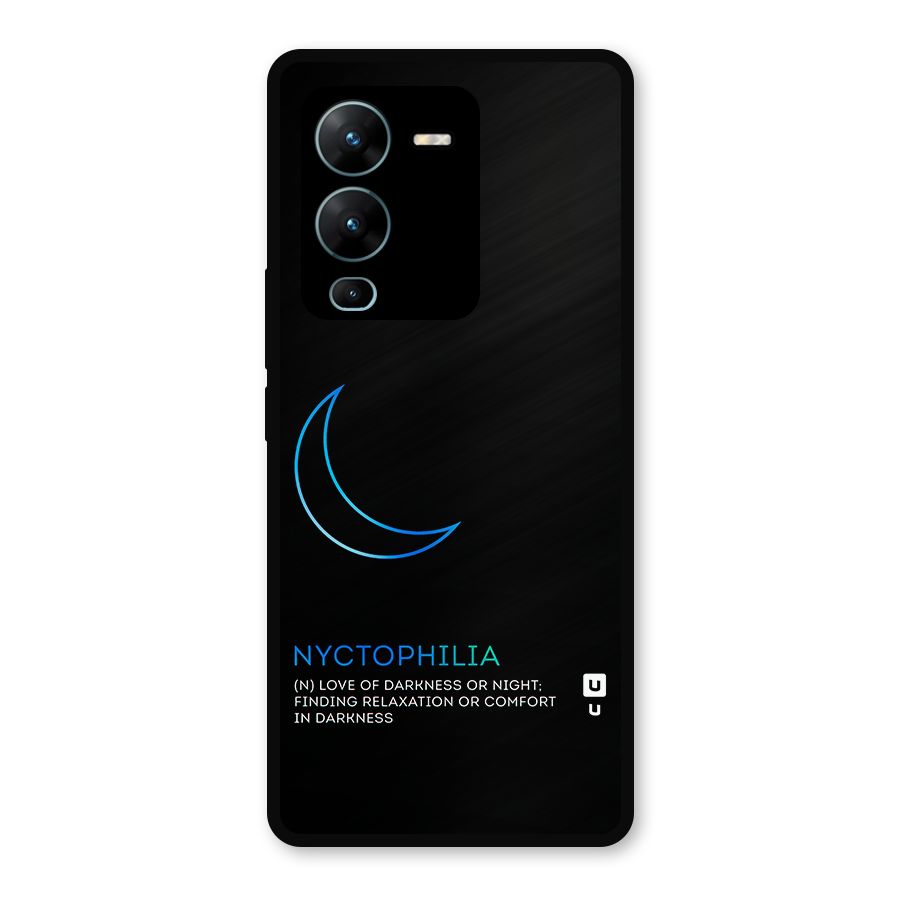 Nyctophilia Love of Darkness Metal Back Case for Vivo V25 Pro