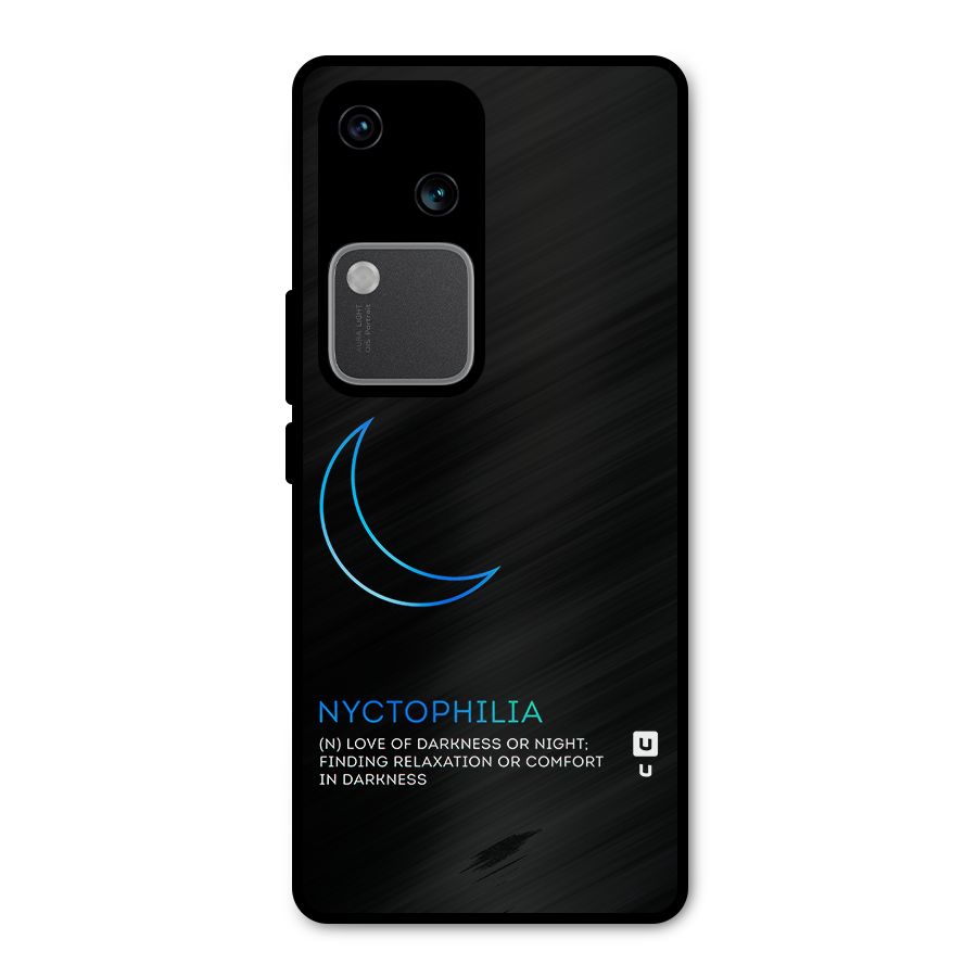 Nyctophilia Love of Darkness Metal Back Case for Vivo V30