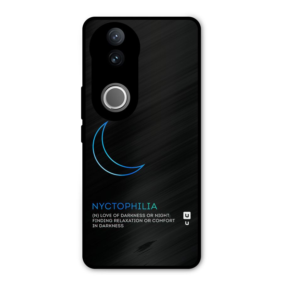 Nyctophilia Love of Darkness Metal Back Case for Vivo V50e