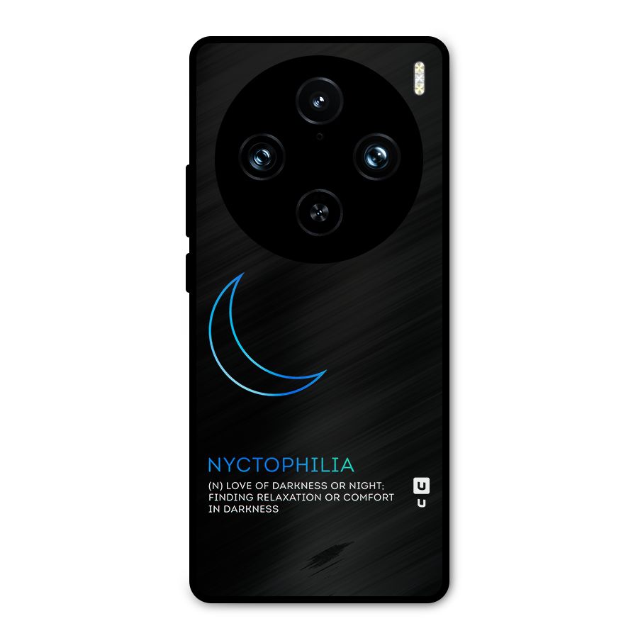 Nyctophilia Love of Darkness Metal Back Case for Vivo X100 Pro
