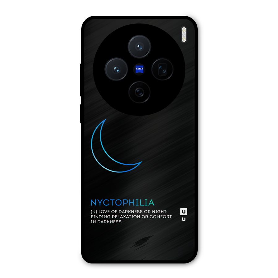 Nyctophilia Love of Darkness Metal Back Case for Vivo X200