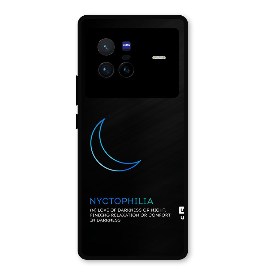 Nyctophilia Love of Darkness Metal Back Case for Vivo X80