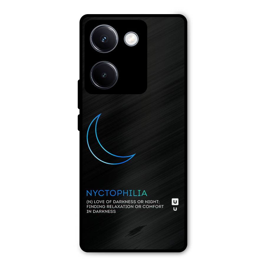 Nyctophilia Love of Darkness Metal Back Case for Vivo Y300 Plus