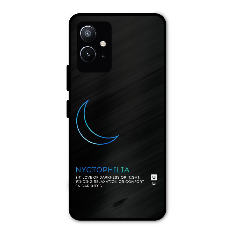 Nyctophilia Love of Darkness Metal Back Case for Vivo Y75 5G