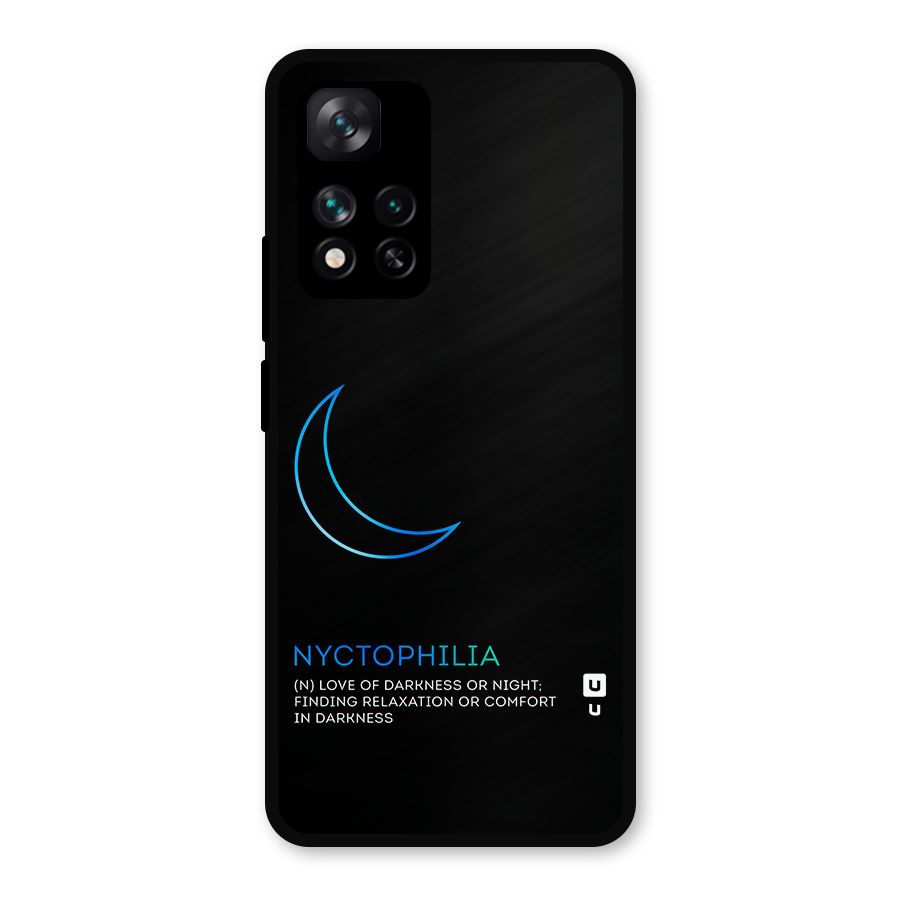 Nyctophilia Love of Darkness Metal Back Case for Xiaomi 11i Hypercharge 5G