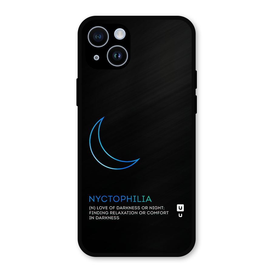 Nyctophilia Love of Darkness Metal Back Case for iPhone 14