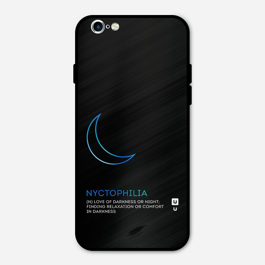 Nyctophilia Love of Darkness Metal Back Case for iPhone 6 6s