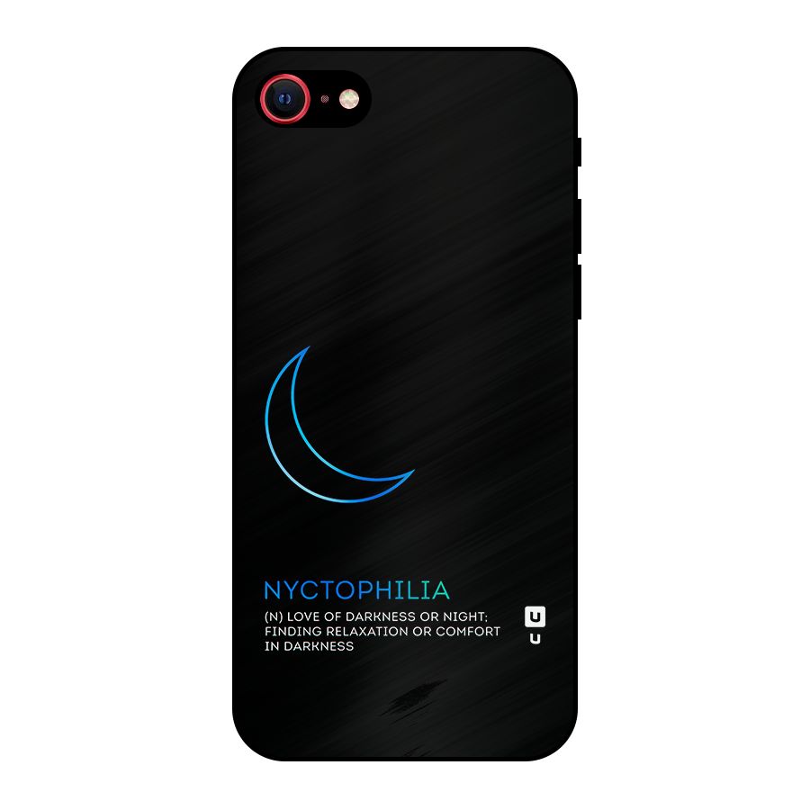 Nyctophilia Love of Darkness Metal Back Case for iPhone 8