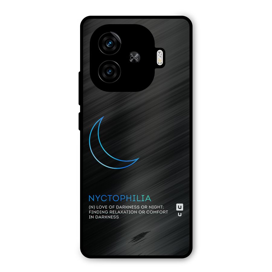 Nyctophilia Love of Darkness Metal Back Case for iQOO Z9 Turbo