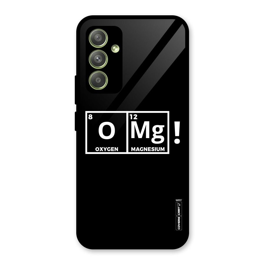 OMG Chemistry Pun Glass Back Case for Galaxy A54