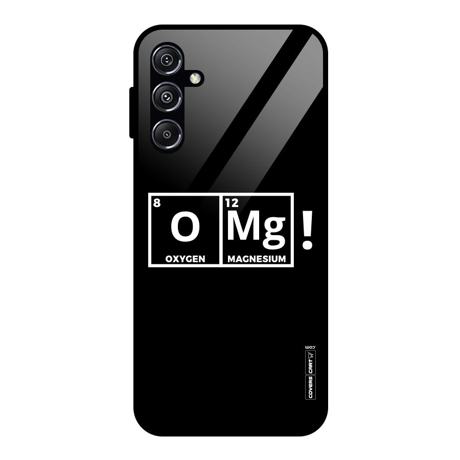 OMG Chemistry Pun Glass Back Case for Galaxy M34 5G