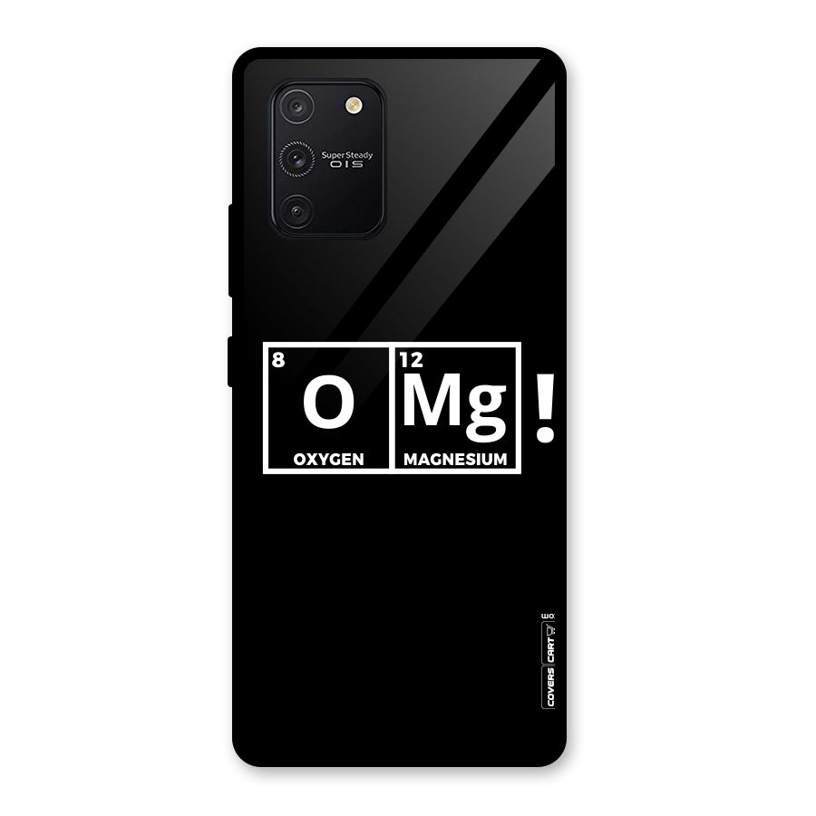 OMG Chemistry Pun Glass Back Case for Galaxy S10 Lite
