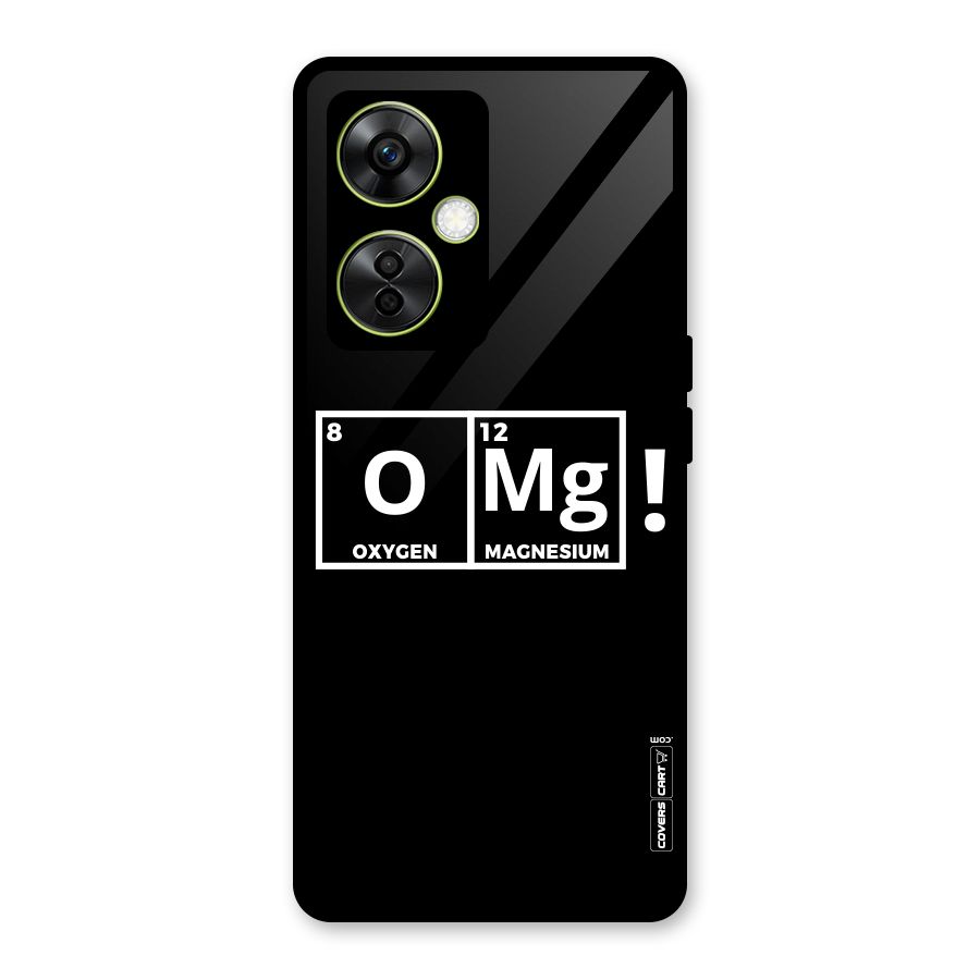 OMG Chemistry Pun Glass Back Case for OnePlus Nord CE 3 Lite