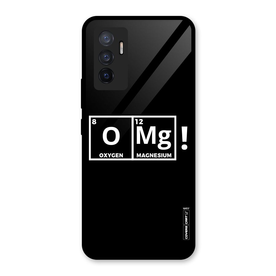 OMG Chemistry Pun Glass Back Case for Vivo V23e