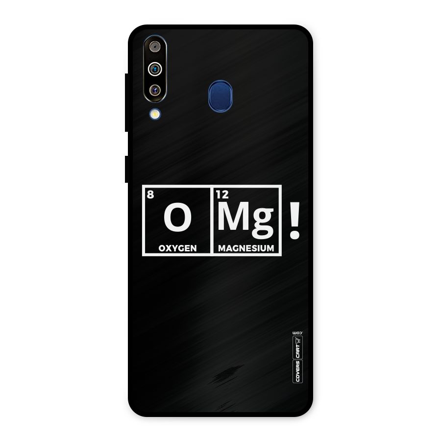 OMG Chemistry Pun Metal Back Case for Galaxy M30