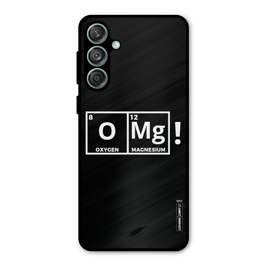 OMG Chemistry Pun Metal Back Case for Galaxy M55 5G