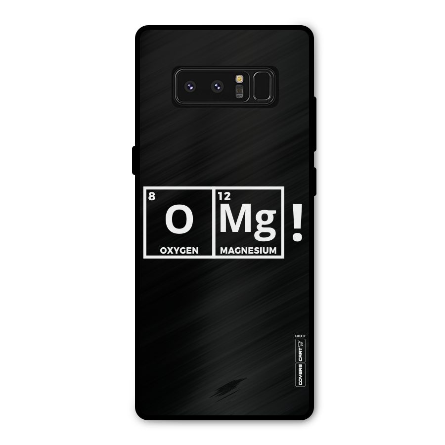 OMG Chemistry Pun Metal Back Case for Galaxy Note 8