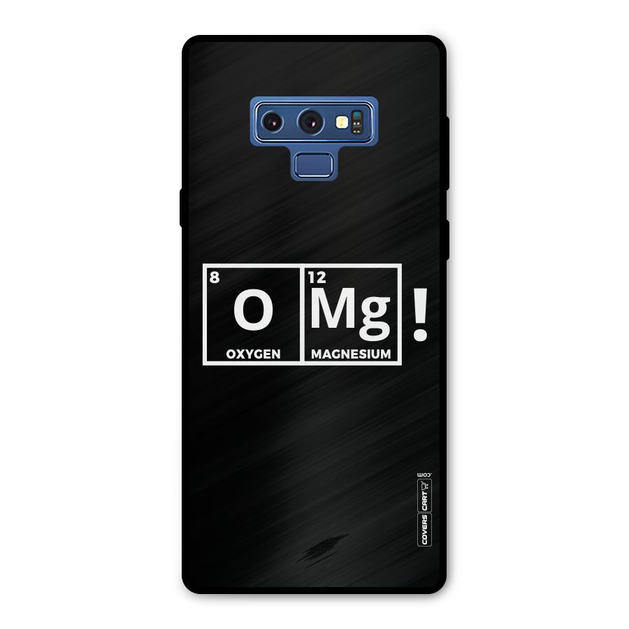 OMG Chemistry Pun Metal Back Case for Galaxy Note 9