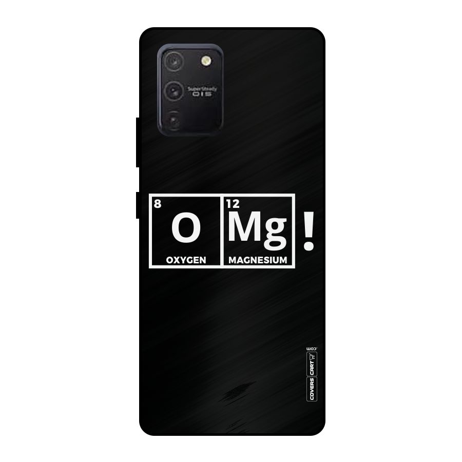 OMG Chemistry Pun Metal Back Case for Galaxy S10 Lite