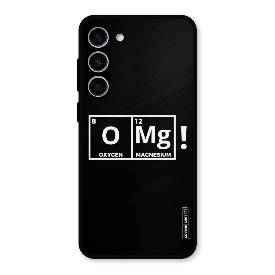 OMG Chemistry Pun Metal Back Case for Galaxy S23 Plus