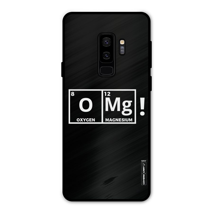OMG Chemistry Pun Metal Back Case for Galaxy S9 Plus