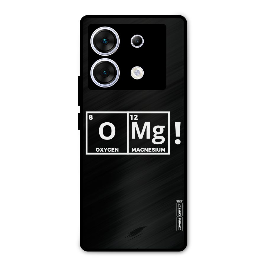 OMG Chemistry Pun Metal Back Case for Infinix Zero 30 5G