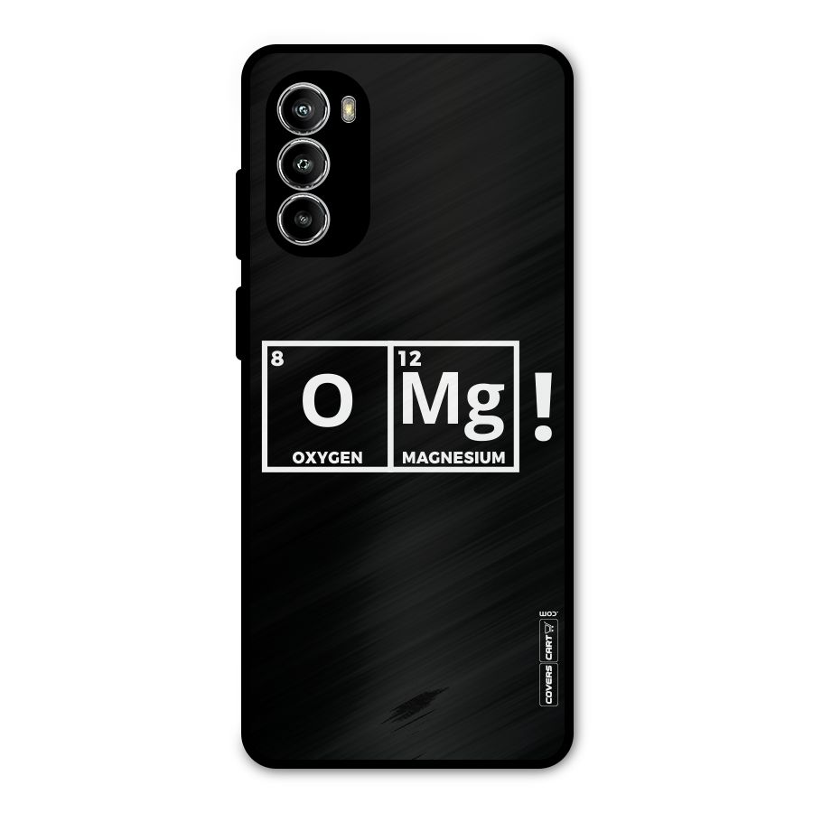 OMG Chemistry Pun Metal Back Case for Moto G52