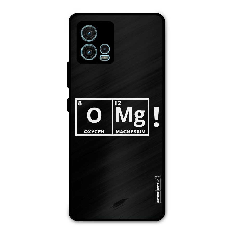OMG Chemistry Pun Metal Back Case for Moto G72