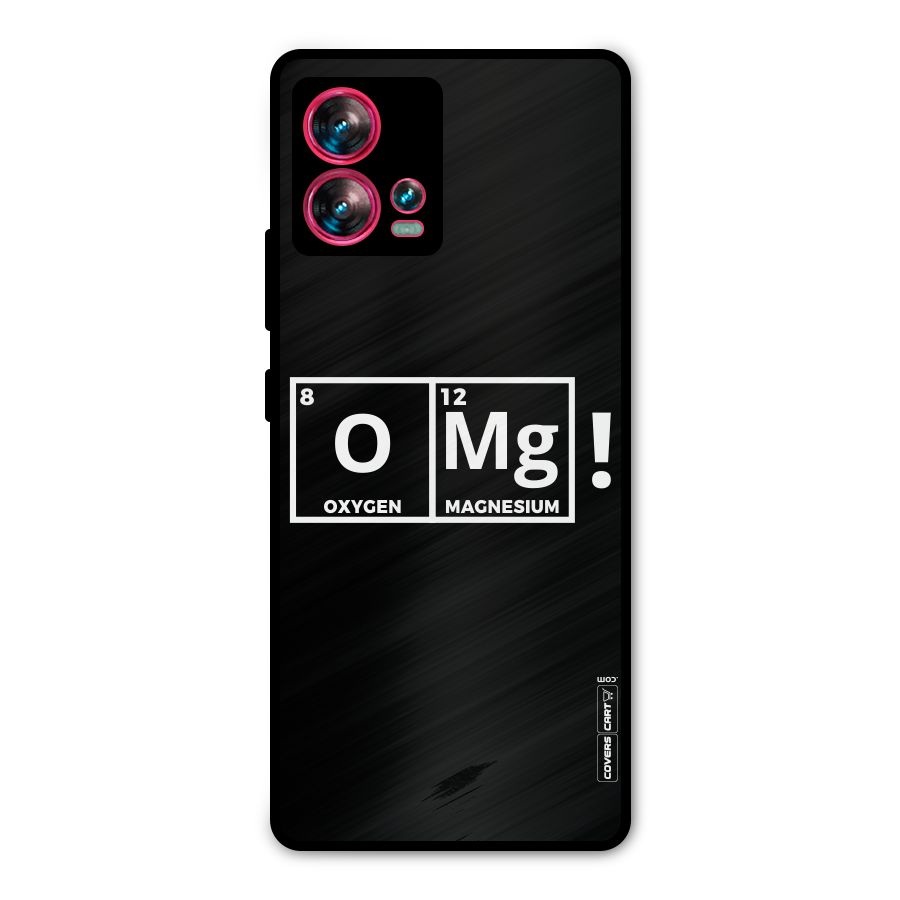 OMG Chemistry Pun Metal Back Case for Motorola Edge 30 Fusion