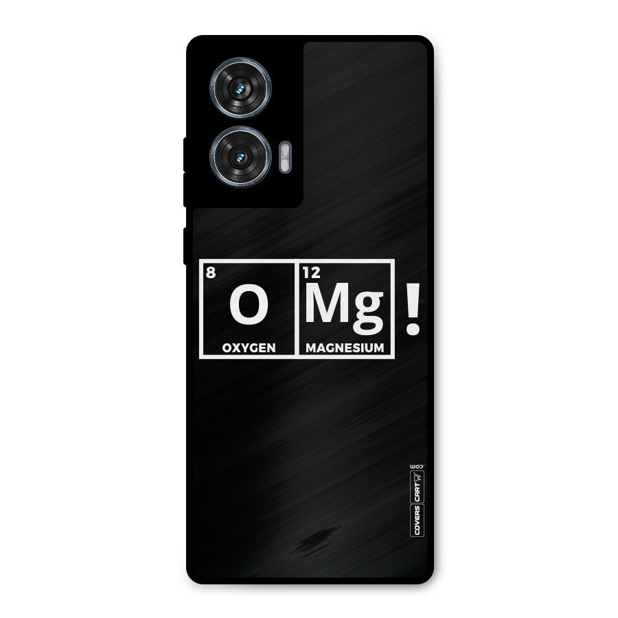 OMG Chemistry Pun Metal Back Case for Motorola Edge 50 Fusion