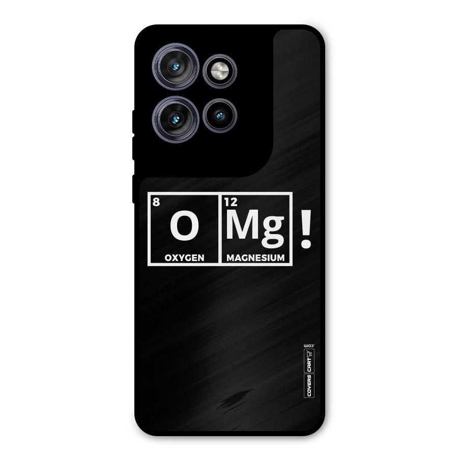 OMG Chemistry Pun Metal Back Case for Motorola Edge 50 Neo