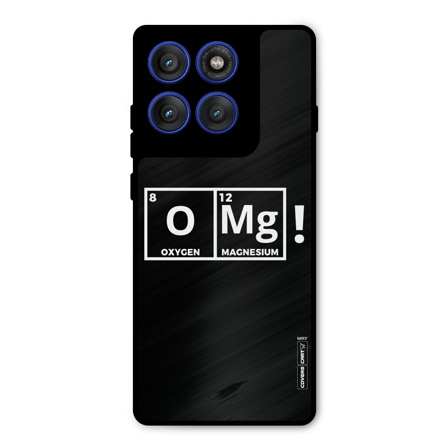 OMG Chemistry Pun Metal Back Case for Motorola Edge 60 Pro