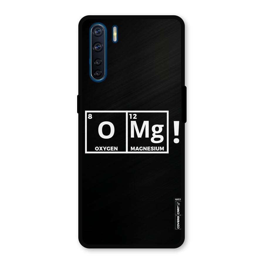 OMG Chemistry Pun Metal Back Case for Oppo F15