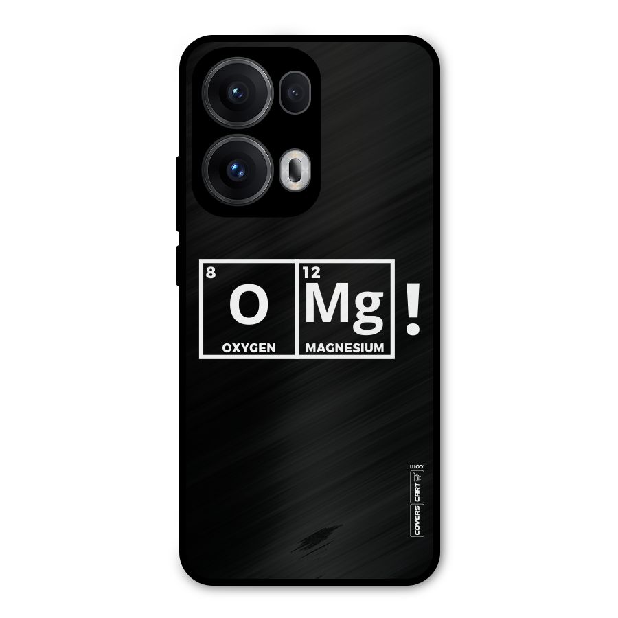 OMG Chemistry Pun Metal Back Case for Oppo Reno13 Pro