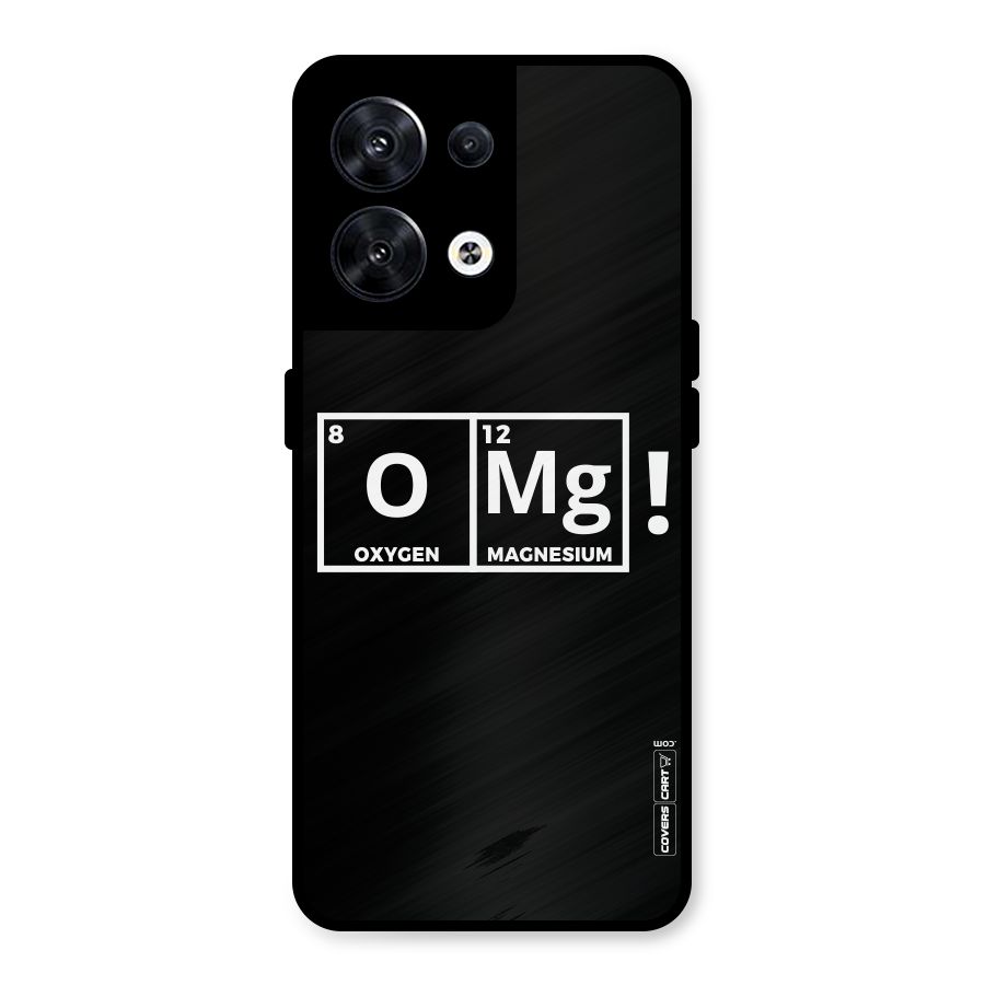 OMG Chemistry Pun Metal Back Case for Oppo Reno8 5G