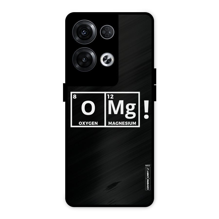OMG Chemistry Pun Metal Back Case for Oppo Reno8 Pro 5G