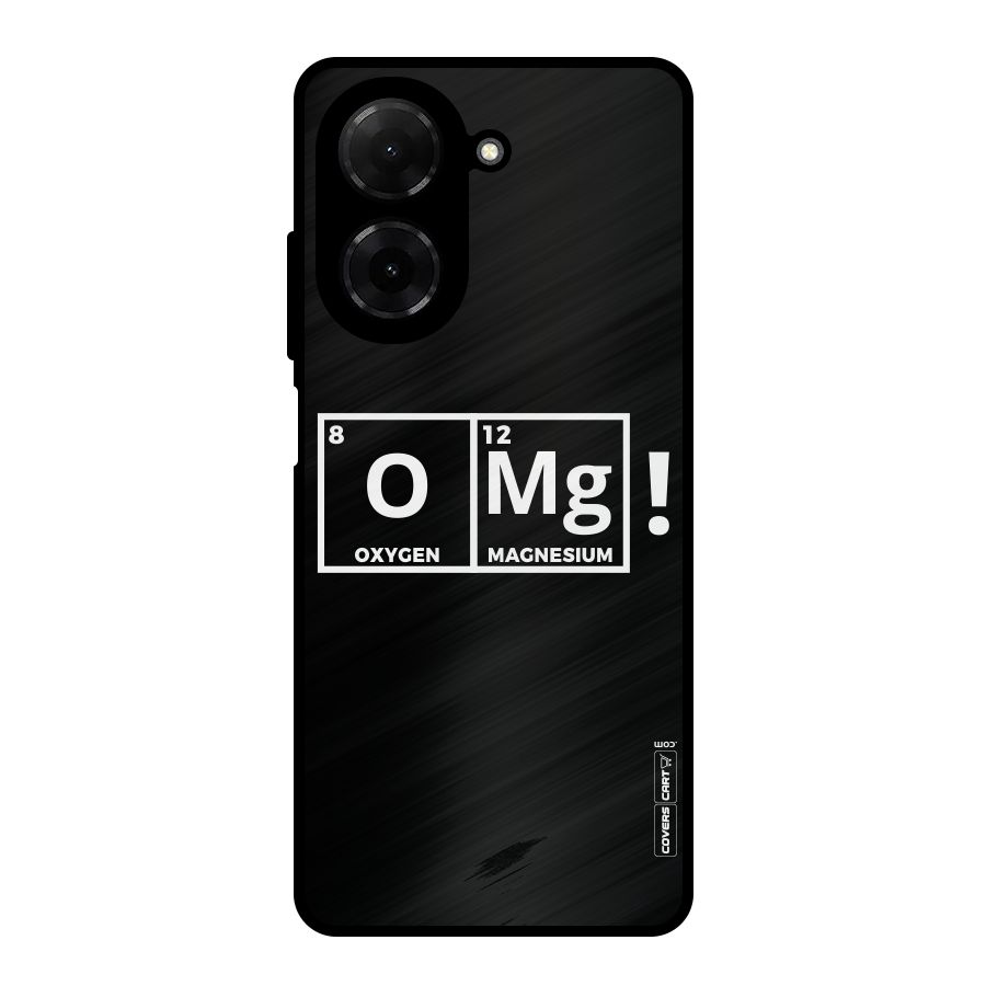 OMG Chemistry Pun Metal Back Case for Poco C71