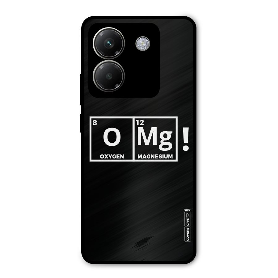 OMG Chemistry Pun Metal Back Case for Poco M7 Pro 5G