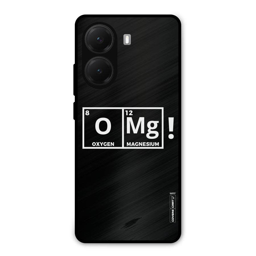 OMG Chemistry Pun Metal Back Case for Poco X7 Pro