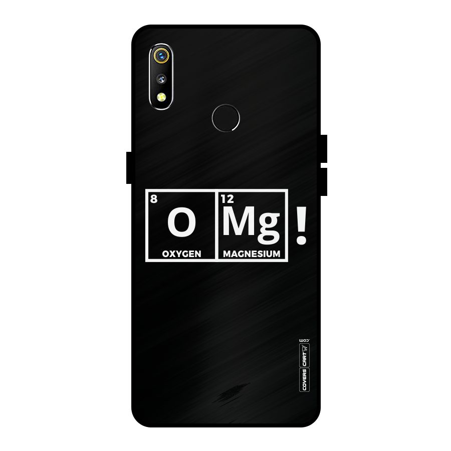 OMG Chemistry Pun Metal Back Case for Realme 3