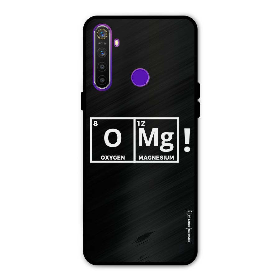 OMG Chemistry Pun Metal Back Case for Realme Narzo 10