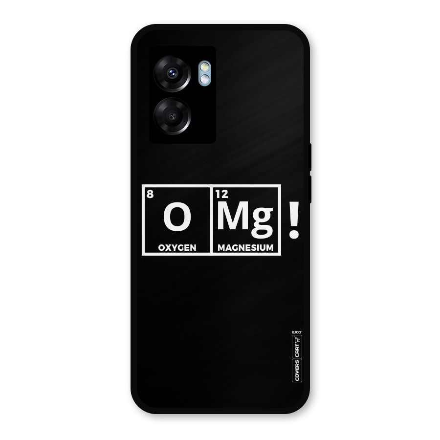 OMG Chemistry Pun Metal Back Case for Realme Narzo 50 5G
