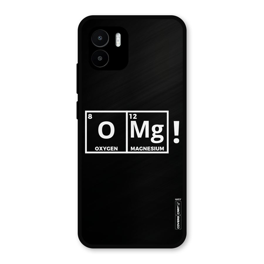 OMG Chemistry Pun Metal Back Case for Redmi A2