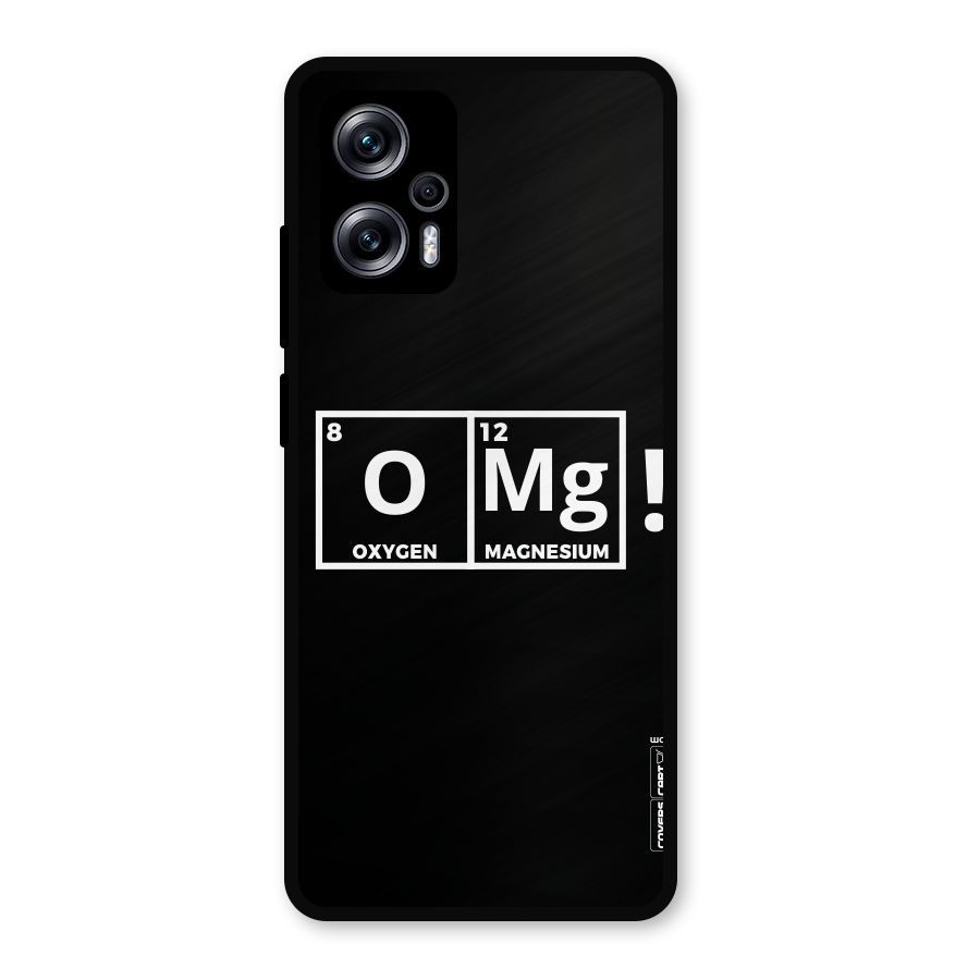 OMG Chemistry Pun Metal Back Case for Redmi K50i